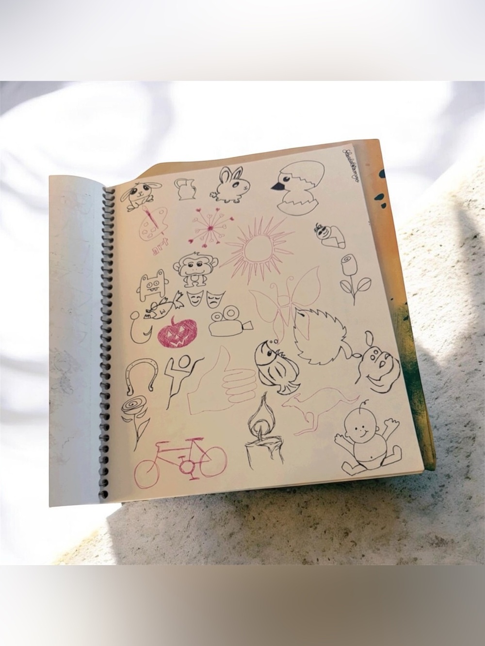 Sketch Diary Impressions Spiral Sketchbook - White